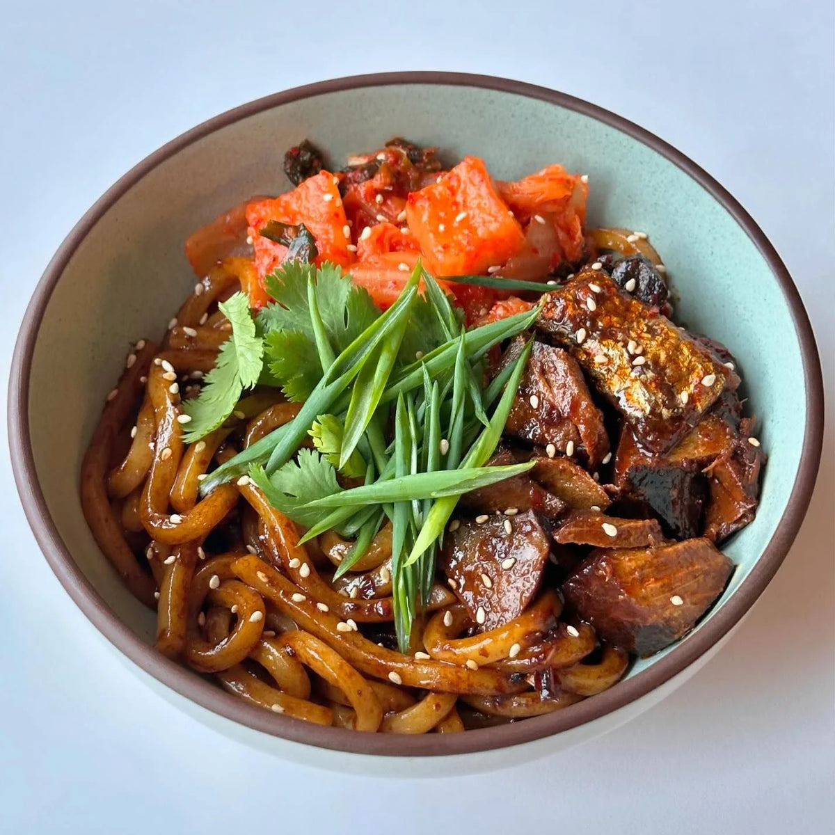 Smoked Salmon Udon Noodles